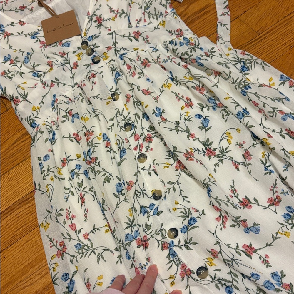 Lost in Lunar Floral Dress🩵 - Picture 6 of 8